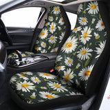 Watercolor Daisy Flower Pattern Print Universal Fit Car Seat Covers 102422