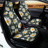 Watercolor Daisy Flower Pattern Print Universal Fit Car Seat Covers 102422