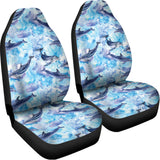 Watercolor Dolphin In The Sea Print Universal Fit Car Seat Covers 102422