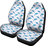 Watercolor Dolphin Pattern Print Universal Fit Car Seat Covers 102422
