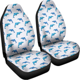 Watercolor Dolphin Pattern Print Universal Fit Car Seat Covers 102422