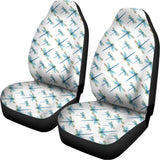 Watercolor Dragonfly Pattern Print Universal Fit Car Seat Covers 102422