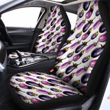 Watercolor Eggplant Pattern Print Universal Fit Car Seat Covers 102422