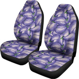 Watercolor Eggplant Print Universal Fit Car Seat Covers 102422