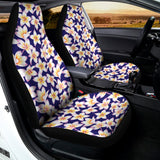 Watercolor Frangipani Flower Print Universal Fit Car Seat Covers 102422