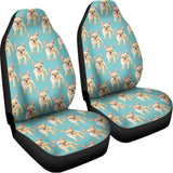Watercolor French Bulldog Puppy Print Universal Fit Car Seat Covers 102422