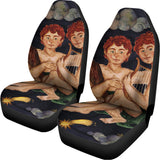 Watercolor Gemini Zodiac Sign Print Universal Fit Car Seat Covers 102422