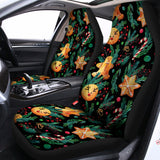 Watercolor Gingerbread Pattern Print Universal Fit Car Seat Covers 102422