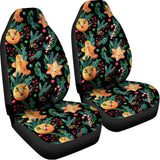 Watercolor Gingerbread Pattern Print Universal Fit Car Seat Covers 102422