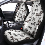 Watercolor Horse Pattern Print Universal Fit Car Seat Covers 102422