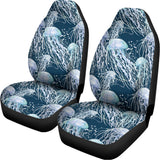 Watercolor Jellyfish Pattern Print Universal Fit Car Seat Covers 102422