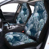 Watercolor Jellyfish Pattern Print Universal Fit Car Seat Covers 102422