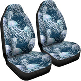 Watercolor Jellyfish Pattern Print Universal Fit Car Seat Covers 102422