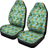 Watercolor Kiwi And Avocado Print Universal Fit Car Seat Covers 102422