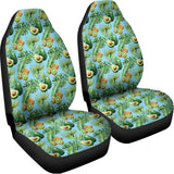 Watercolor Kiwi And Avocado Print Universal Fit Car Seat Covers 102422