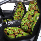 Watercolor Kiwi Pattern Print Universal Fit Car Seat Covers 102422