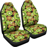 Watercolor Kiwi Pattern Print Universal Fit Car Seat Covers 102422