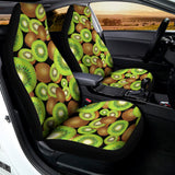 Watercolor Kiwi Pattern Print Universal Fit Car Seat Covers 102422