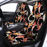 Watercolor Koi Carp Fish Pattern Print Universal Fit Car Seat Covers 102422