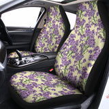 Watercolor Lavender Pattern Print Universal Fit Car Seat Covers 102422