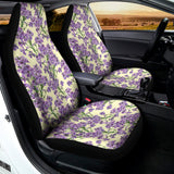 Watercolor Lavender Pattern Print Universal Fit Car Seat Covers 102422