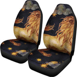 Watercolor Leo Zodiac Sign Print Universal Fit Car Seat Covers 102422