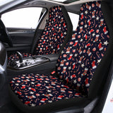 Watercolor Merry Christmas Pattern Print Universal Fit Car Seat Covers 102422
