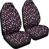 Watercolor Merry Christmas Pattern Print Universal Fit Car Seat Covers 102422