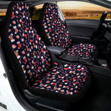 Watercolor Merry Christmas Pattern Print Universal Fit Car Seat Covers 102422