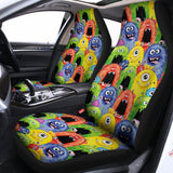 Watercolor Monster Pattern Print Universal Fit Car Seat Covers 102422