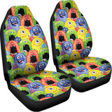 Watercolor Monster Pattern Print Universal Fit Car Seat Covers 102422