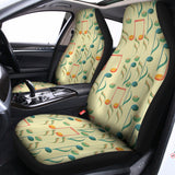 Watercolor Music Notes Pattern Print Universal Fit Car Seat Covers 102422
