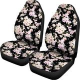 Watercolor Orchid Flower Pattern Print Universal Fit Car Seat Covers 102422
