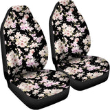 Watercolor Orchid Flower Pattern Print Universal Fit Car Seat Covers 102422