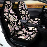 Watercolor Orchid Flower Pattern Print Universal Fit Car Seat Covers 102422