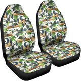 Watercolor Panda Bear Pattern Print Universal Fit Car Seat Covers 102422
