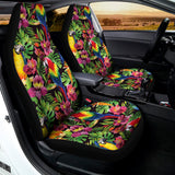 Watercolor Parrot Pattern Print Universal Fit Car Seat Covers 102422