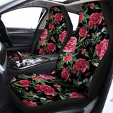 Watercolor Peony Pattern Print Universal Fit Car Seat Covers 102422