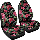 Watercolor Peony Pattern Print Universal Fit Car Seat Covers 102422