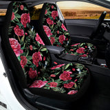Watercolor Peony Pattern Print Universal Fit Car Seat Covers 102422