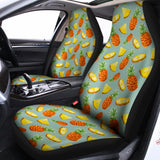 Watercolor Pineapple Pattern Print Universal Fit Car Seat Covers 102422