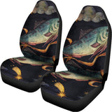 Watercolor Pisces Zodiac Sign Print Universal Fit Car Seat Covers 102422