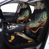 Watercolor Pisces Zodiac Sign Print Universal Fit Car Seat Covers 102422