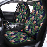Watercolor Protea Pattern Print Universal Fit Car Seat Covers 102422