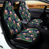 Watercolor Protea Pattern Print Universal Fit Car Seat Covers 102422