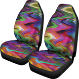 Watercolor Psychedelic Print Universal Fit Car Seat Covers 102422