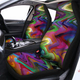 Watercolor Psychedelic Print Universal Fit Car Seat Covers 102422