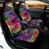 Watercolor Psychedelic Print Universal Fit Car Seat Covers 102422