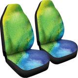 Watercolor Rainbow LGBT Pride Print Universal Fit Car Seat Covers 102422