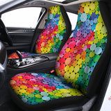 Watercolor Rainbow Pattern Print Universal Fit Car Seat Covers 102422